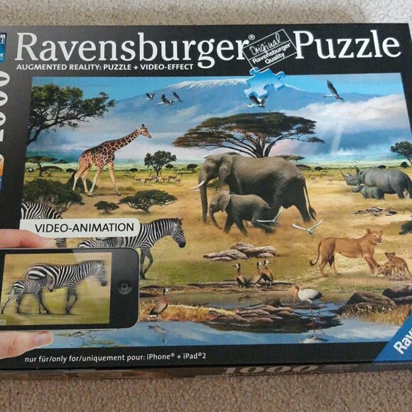Ravensburger puzzle 1000 Animals of Africa 27×20" used all pieces There - Picture 1 of 2